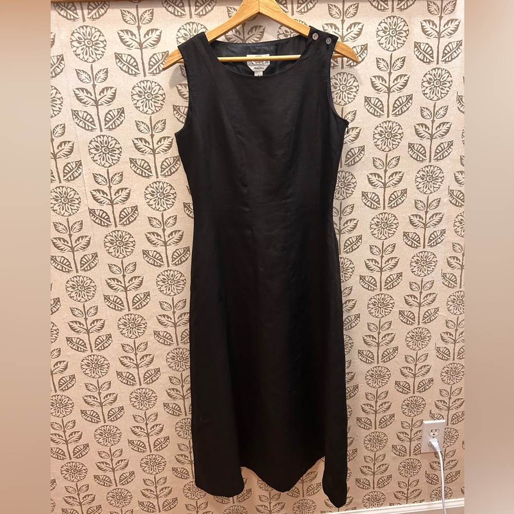 Talbots Classic Black Midi Dress